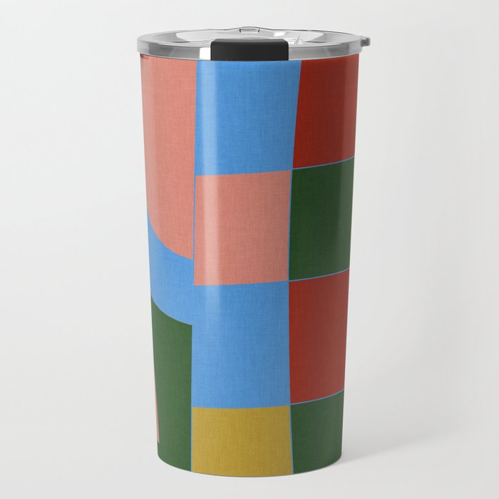 abstract retro vivid fall 4 Travel Mug Gallery Image 1
