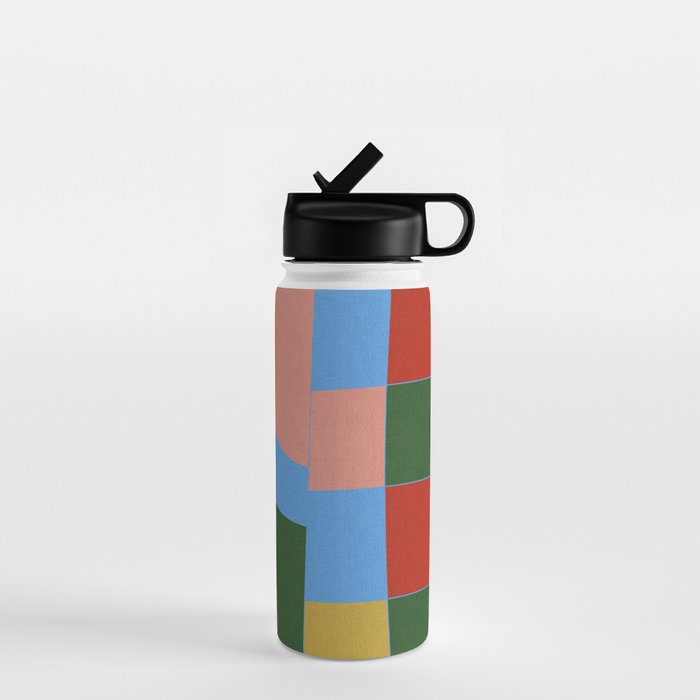 abstract retro vivid fall 4 Water Bottle Gallery Image 1