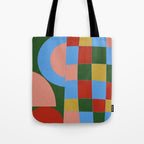 abstract retro vivid fall 4 Tote Bag Gallery Image 1