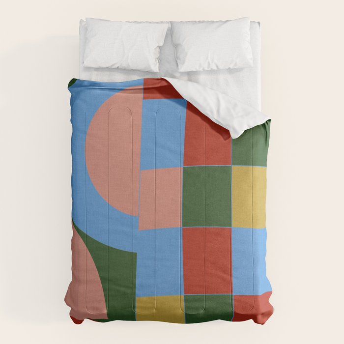 abstract retro vivid fall 4 Comforter Gallery Image 6