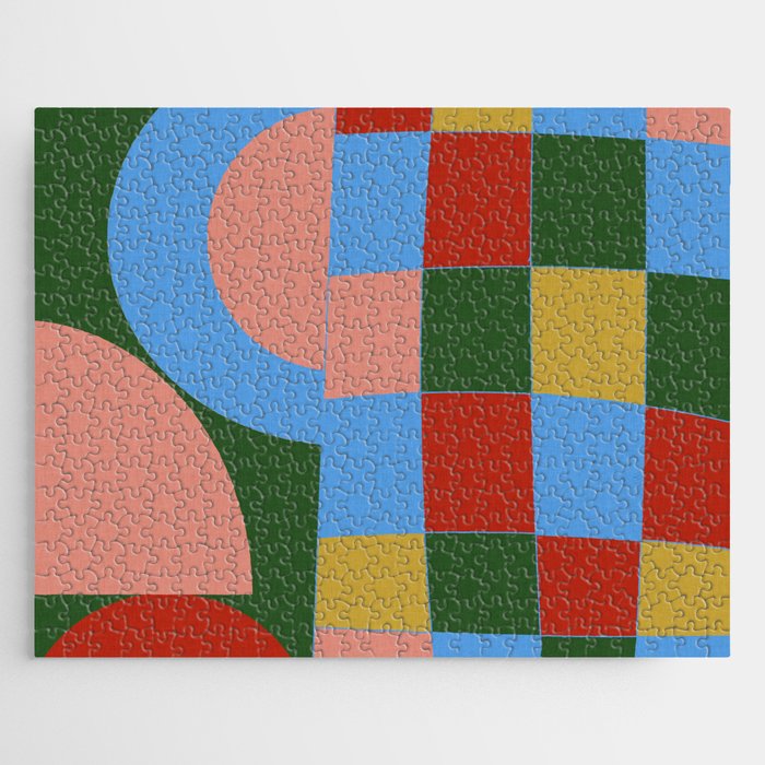 abstract retro vivid fall 4 Jigsaw Puzzle Gallery Image 1