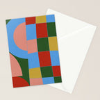 abstract retro vivid fall 4 Stationery Card Gallery Image 2