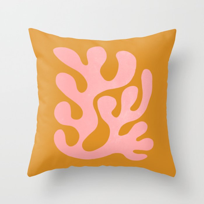 Lilac & Sundown: Matisse Paper Cutouts 03 Throw Pillow Gallery Image 6