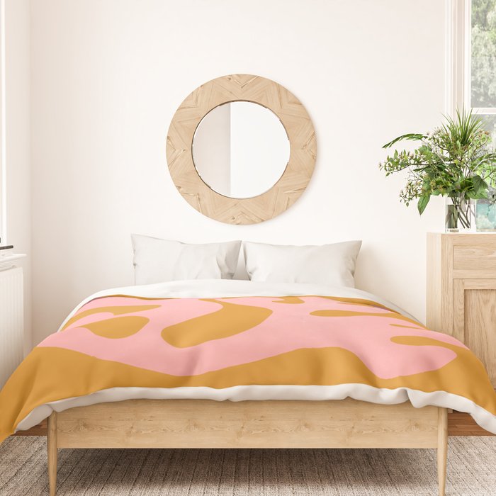 Lilac & Sundown: Matisse Paper Cutouts 03 Duvet Cover Gallery Image 3