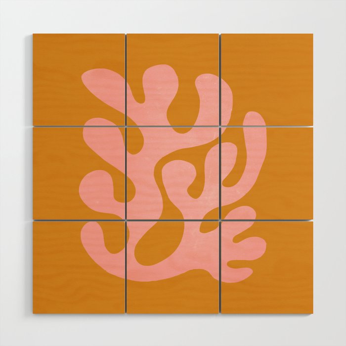 Lilac & Sundown: Matisse Paper Cutouts 03 Wood Wall Art Gallery Image 1
