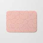 SWIRL Bubblegum and Almond Bath Mat Gallery Image 1