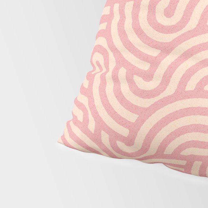 SWIRL Bubblegum and Almond Pillow Sham Gallery Image 4