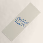 Il dolce far niente Italian - The sweetness of doing nothing Hand Lettering Yoga Mat Gallery Image 1