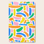 Colorful abstract brush stroke art pattern Cutting Board Gallery Image 1