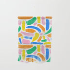 Colorful abstract brush stroke art pattern Wall Hanging Gallery Image 1