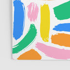 Colorful abstract brush stroke art pattern Poster Gallery Image 3
