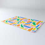 Colorful abstract brush stroke art pattern Rug Gallery Image 3
