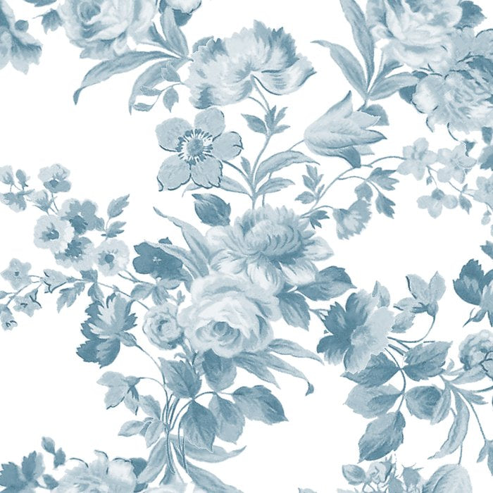 Vintage blue white bohemian elegant floral Coffee Mug Gallery Image 2