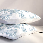 Vintage blue white bohemian elegant floral Pillow Sham Gallery Image 3