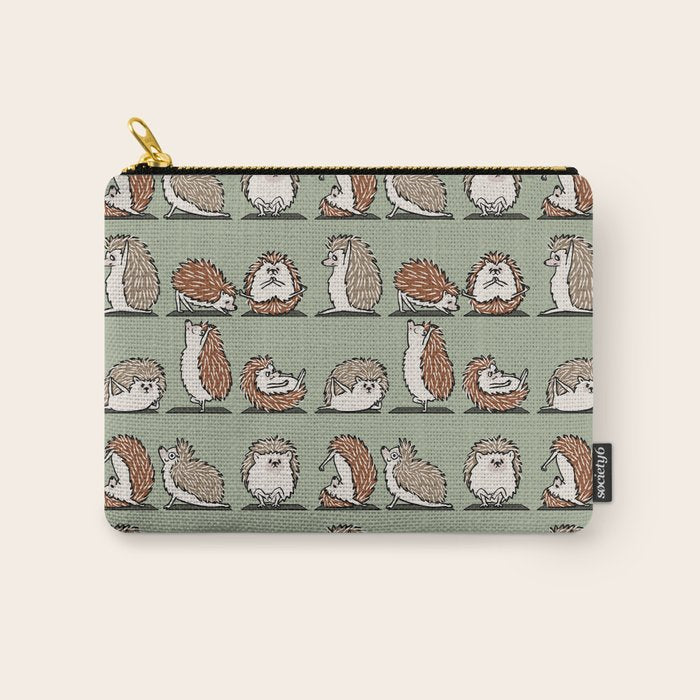 Hedgehog Yoga Carry All Pouch Gallery Image 1