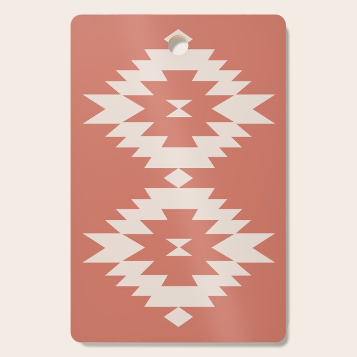 Southwestern Minimalism - Bright Coral Red Cutting Board Gallery Image 1