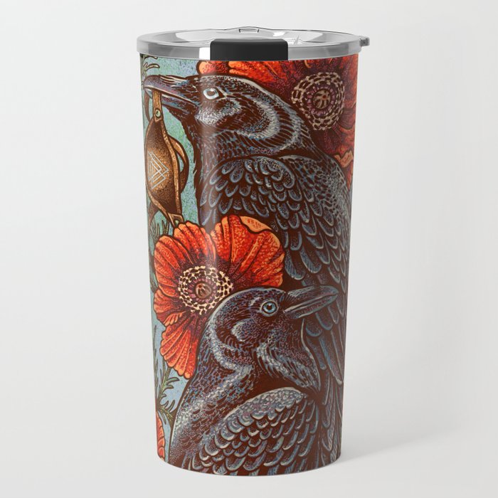 Huginn And Muninn in Odainsackr Travel Mug Gallery Image 1