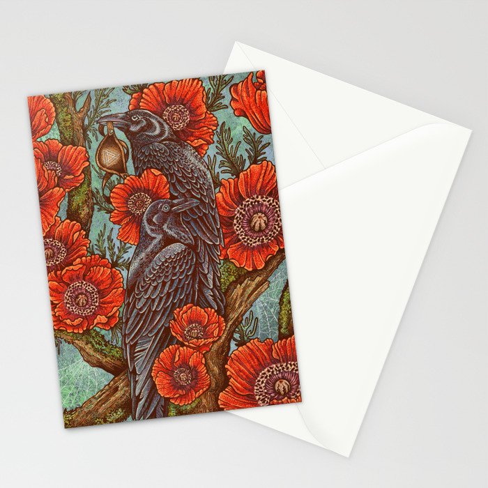 Huginn And Muninn in Odainsackr Stationery Card Gallery Image 2