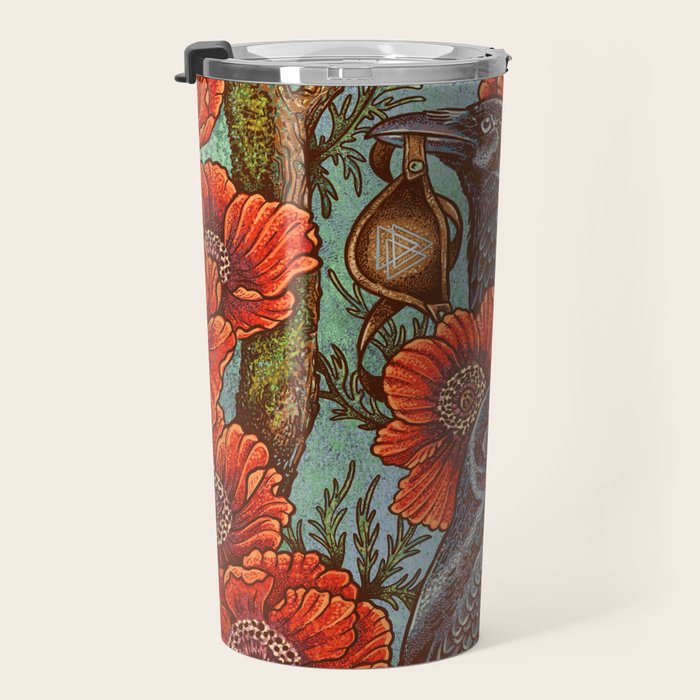 Huginn And Muninn in Odainsackr Travel Mug Gallery Image 3