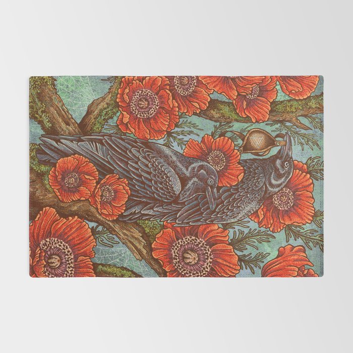 Huginn And Muninn in Odainsackr Rug Gallery Image 2