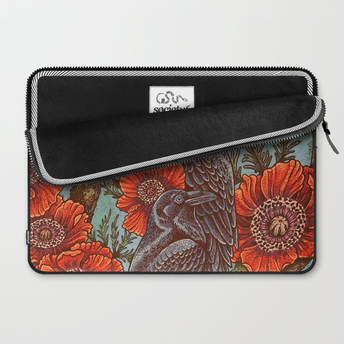 Huginn And Muninn in Odainsackr Laptop Sleeve Gallery Image 2