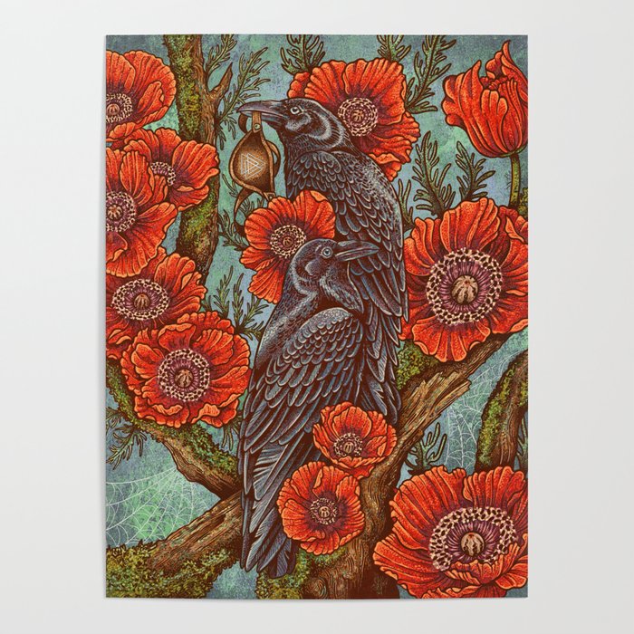 Huginn And Muninn in Odainsackr Poster Gallery Image 4