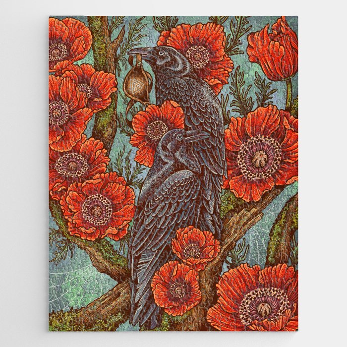 Huginn And Muninn in Odainsackr Jigsaw Puzzle Gallery Image 1