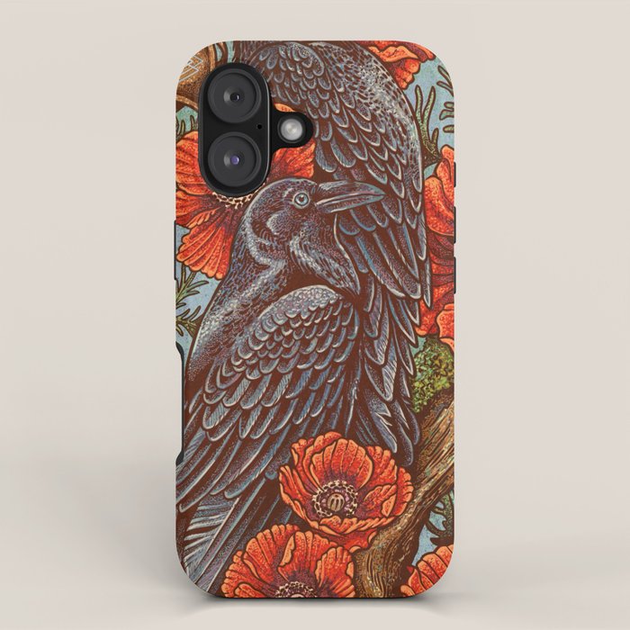 Huginn And Muninn in Odainsackr iPhone Case Gallery Image 1