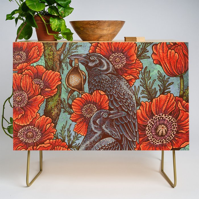 Huginn And Muninn in Odainsackr Credenza Gallery Image 1