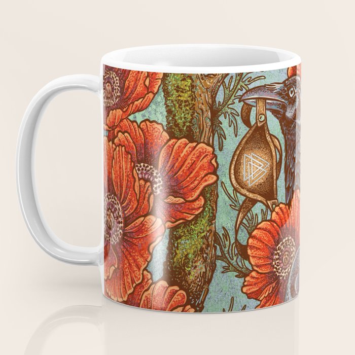 Huginn And Muninn in Odainsackr Coffee Mug Gallery Image 3