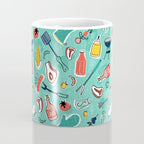 Backyard BBQ Aqua Coffee Mug Gallery Image 4