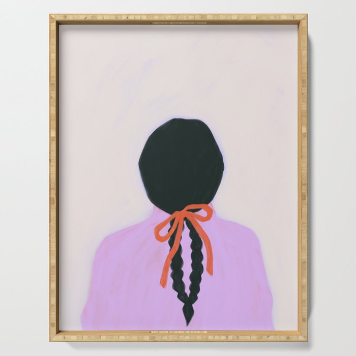 braids & a bow Serving Tray Gallery Image 1