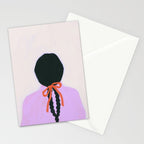 braids & a bow Stationery Card Gallery Image 2