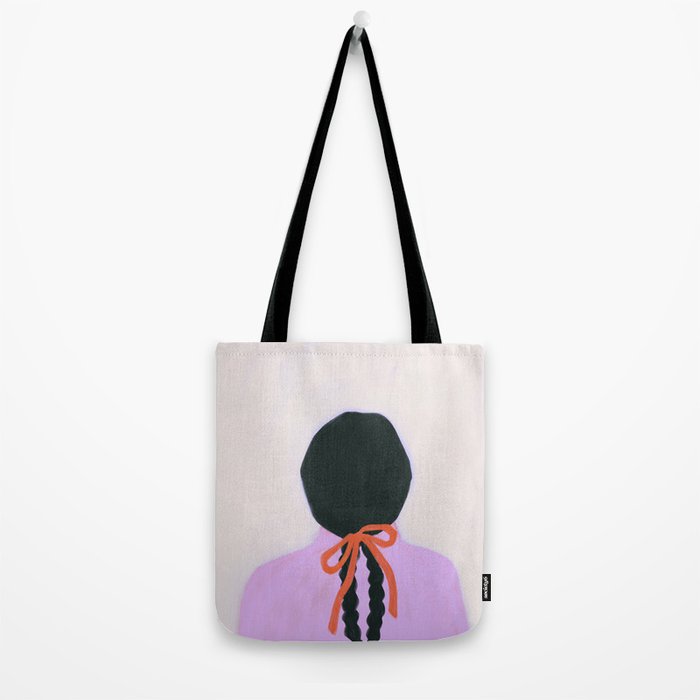 braids & a bow Tote Bag Gallery Image 2