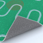 Abstract Fields in Forest Green & Brown Rug Gallery Image 4