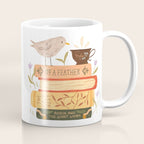 Bird's Book Stack Coffee Mug Gallery Image 1