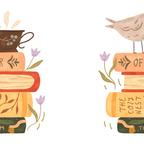 Bird's Book Stack Coffee Mug Gallery Image 2