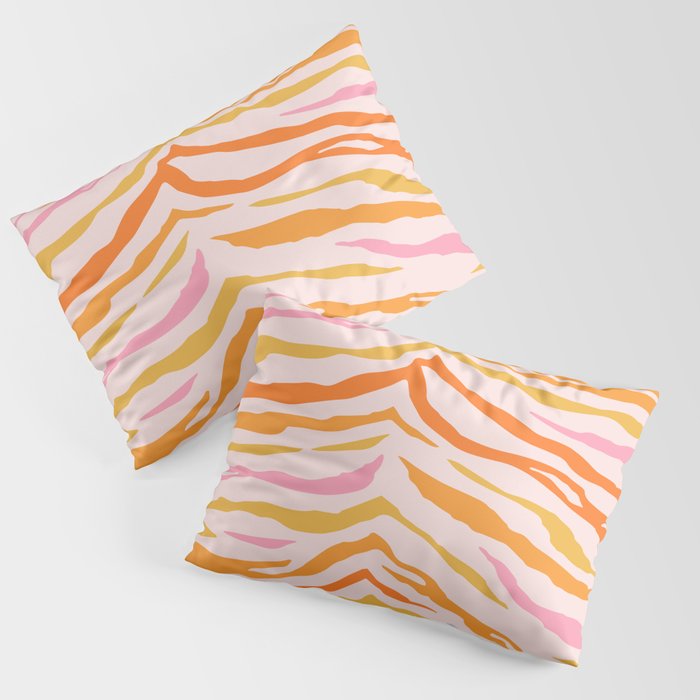 Tiger: PATTERN 07 | The Peach Edition Pillow Sham Gallery Image 3