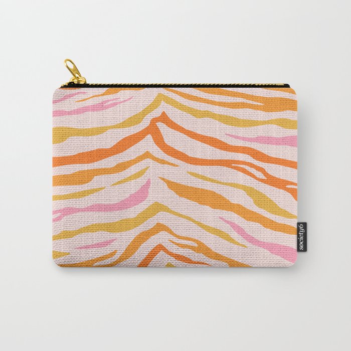 Tiger: PATTERN 07 | The Peach Edition Carry All Pouch Gallery Image 1