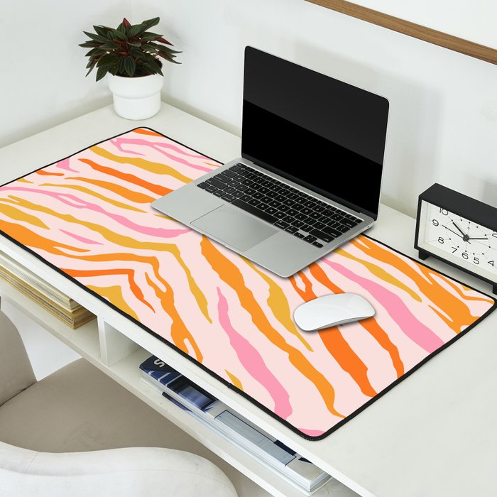 Tiger: PATTERN 07 | The Peach Edition Desk Mat Gallery Image 2