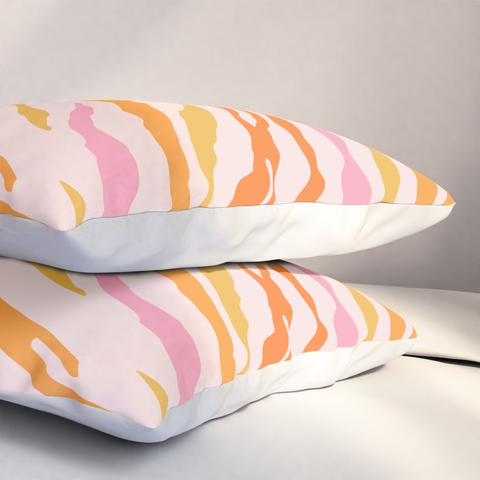 Tiger: PATTERN 07 | The Peach Edition Pillow Sham Gallery Image 3