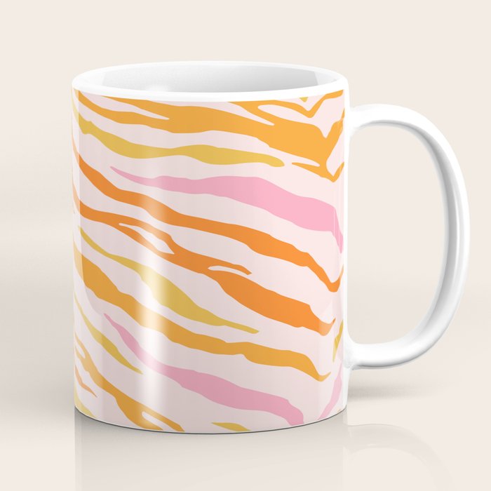 Tiger: PATTERN 07 | The Peach Edition Coffee Mug Gallery Image 1