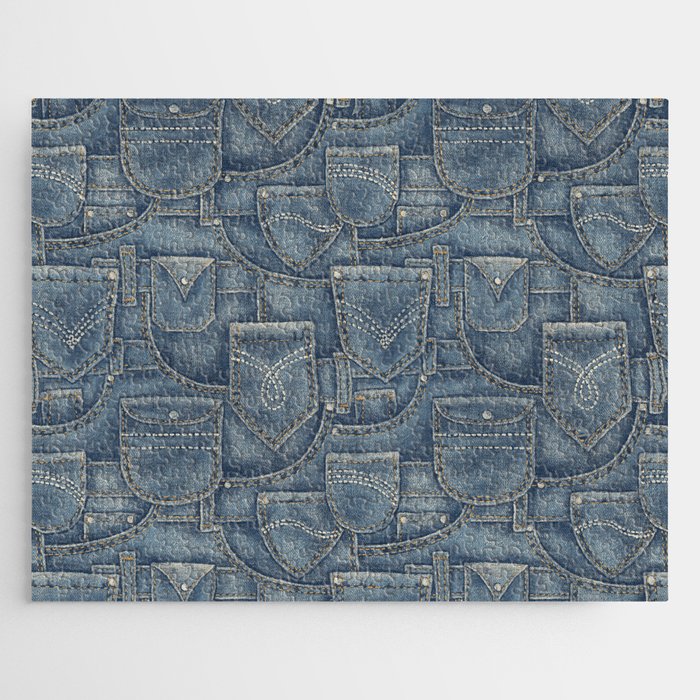 Jean Pockets - medium denim blue Jigsaw Puzzle Gallery Image 1