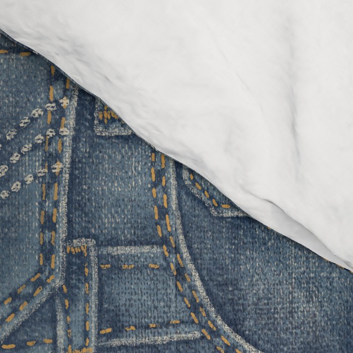 Jean Pockets - medium denim blue Comforter Gallery Image 4
