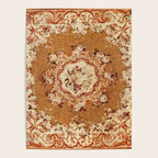 Aubusson 19th Century French Floral Rug Print Poster Gallery Image 4