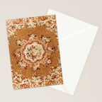 Aubusson 19th Century French Floral Rug Print Stationery Card Gallery Image 2