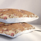 Aubusson 19th Century French Floral Rug Print Pillow Sham Gallery Image 3