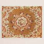 Aubusson 19th Century French Floral Rug Print Jigsaw Puzzle Gallery Image 1