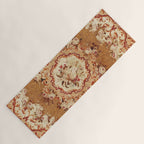 Aubusson 19th Century French Floral Rug Print Yoga Mat Gallery Image 1