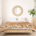 Aubusson 19th Century French Floral Rug Print Duvet Cover Gallery Image 3
